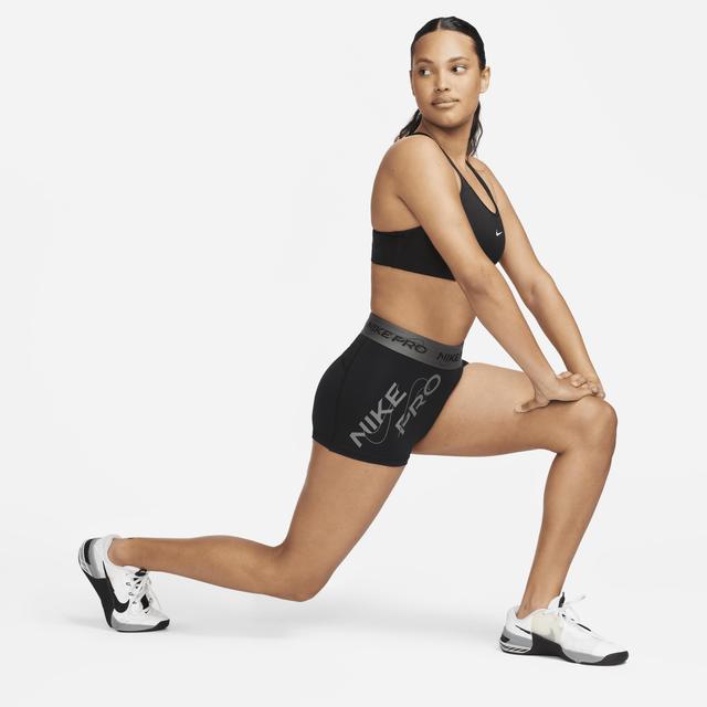 Nike Pro Mid Rise Graphic Training Shorts Product Image
