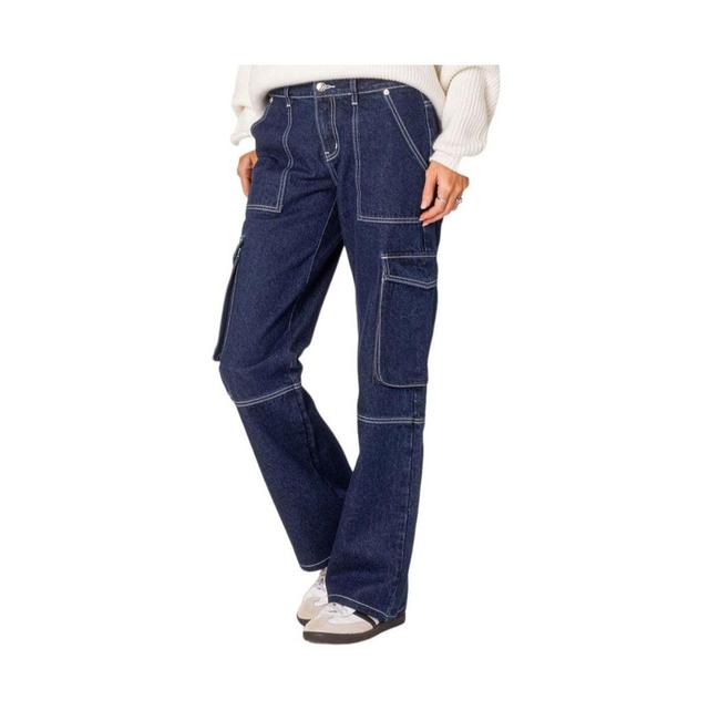 Women's Alyssa stitch cargo jeans Product Image