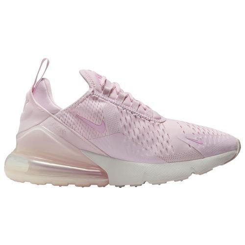 Nike Womens Nike Air Max 270 - Womens Running Shoes Pink Foam/Pink Foam/Pink Rise Product Image