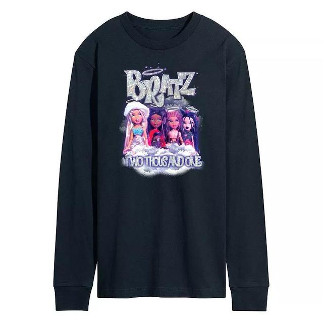 Mens Bratz Two Thousand One Long Sleeve Graphic Tee Med Grey Product Image
